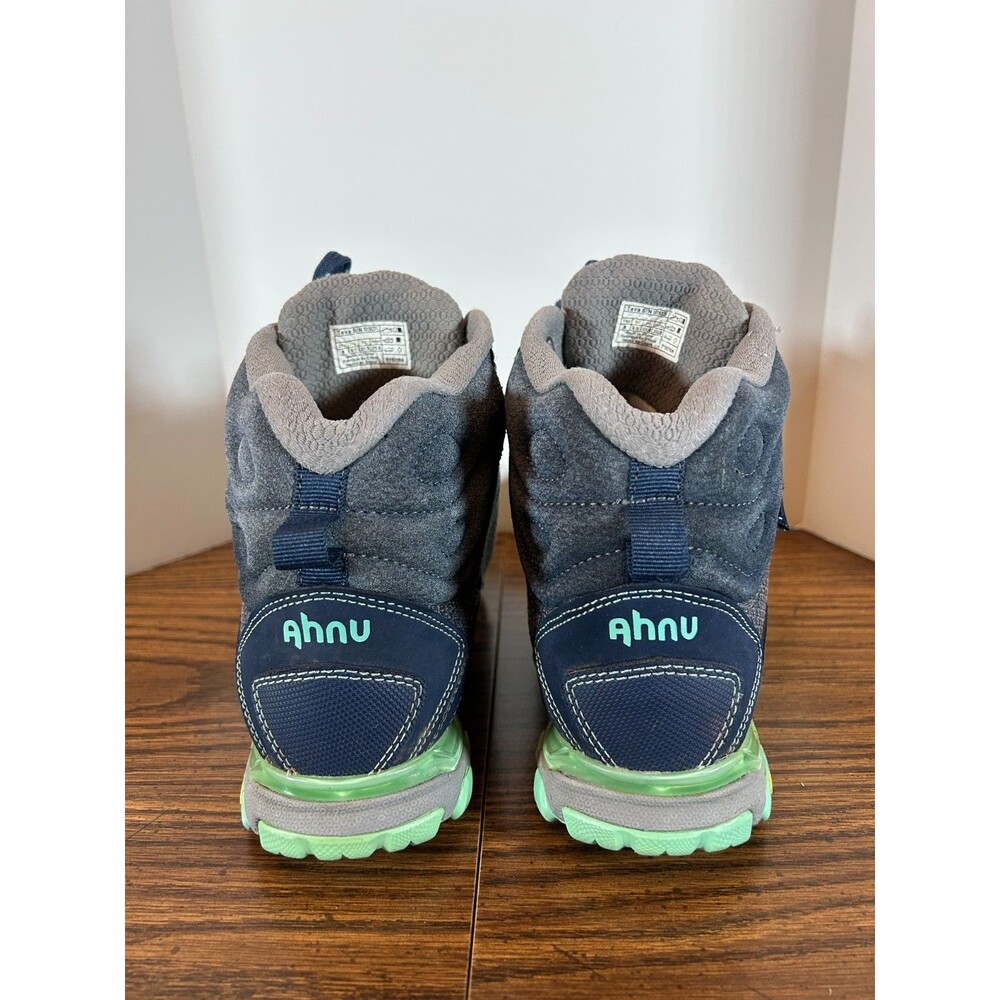 Ahnu By Teva Sugarpine High Waterproof Size 8 Vibram Hiking Boots Blue Gray - Picture 4 of 7
